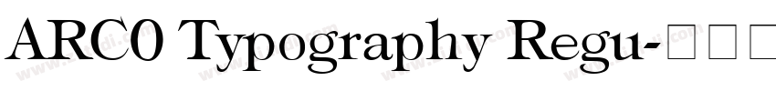 ARC0 Typography Regu字体转换